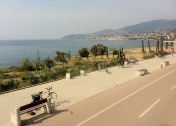 a bicycle track in sanremo