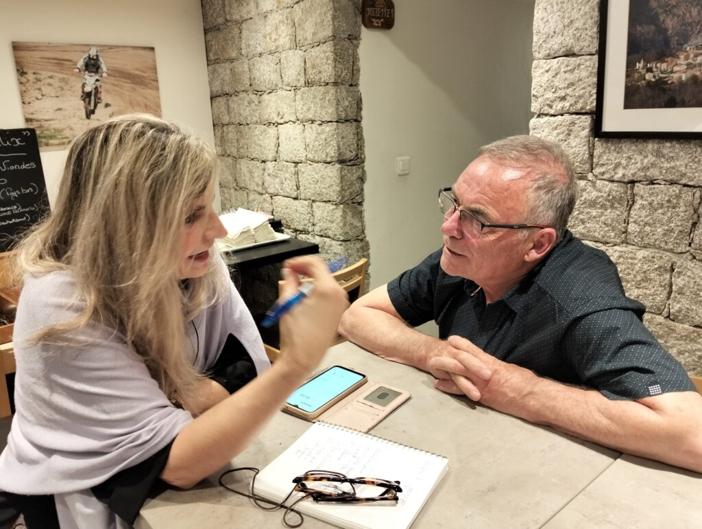 Bernard Hinault con Donatella Di Paolo