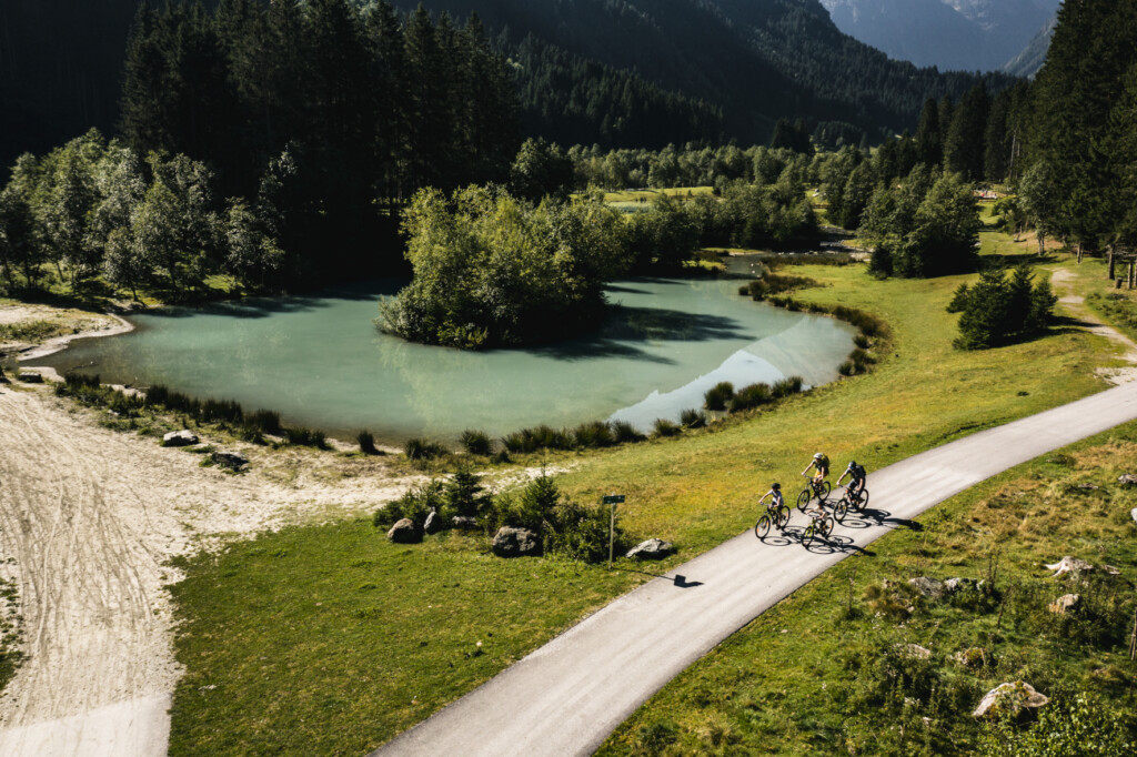 Lungo la Stubai Radroute nella Valle dello Stubai © TVB Stubai Tirol / Max Draeger