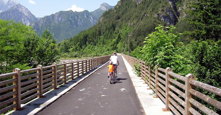 pista ciclabile Claut Cimolais